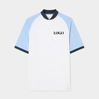 Chemises de golf en jersey jacquard de qualité supérieure, respirantes, anti-humidité, écologiques, séchage rapide, polos de golf pour hommes