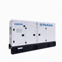 Planta Eléctrica Trifásica de 200kw 300kva 500kva 150kva, Generador con Motor Diésel Perkins del Reino Unido, Silencioso, 150kva, Libia