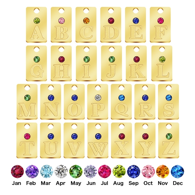 Gold charm 1pc more(Order note: Specify birthstone)