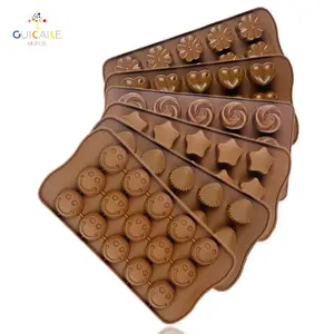 नई आगमन रचनात्मक खाद्य ग्रेड चॉकलेट बनाने सजा नॉन स्टिक demould करने के लिए आसान और साफ सिलिकॉन मोल्ड पाक के लिए सेट