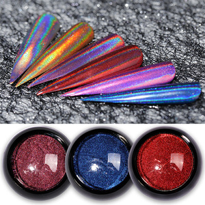 Peacock Chrome Mirror Nail Powder Laser Electroplating <b>Magic</b> Pigment for Acrylic Gel Nail Art Effect - Product Image 3