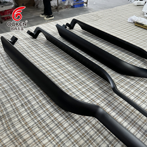 มือจับประตูสองด้านสีดำมือจับประตูทางเข้าด้านหน้าประตูกระจกห้องน้ำมือจับประตูบานเลื่อนสำหรับร้านอาหารขนาดใหญ่ - Product Image 5