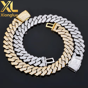 Fashion 25mm Diamond Cuban <b>Chain</b> with 6 Rows of Zircon Street Style Personalized Trendy Men's Hip-hop Necklace Party Gift - Product Image 4
