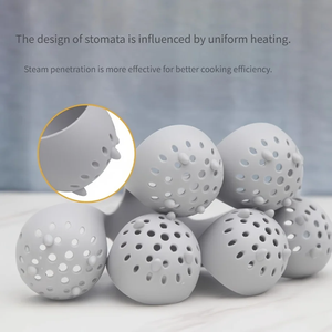 Soporte portátil de silicona para huevos cocidos, anti-quemaduras, cocción rápida, resistente a altas temperaturas con asa, bandeja para cocer huevos al vapor - Product Image 4