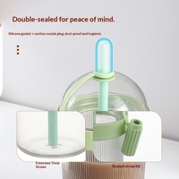 Gobelet à eau, à thé au lait, à café, pour enfants, avec paille, grande capacité, pour matcha et café glacé, réutilisable au quotidien