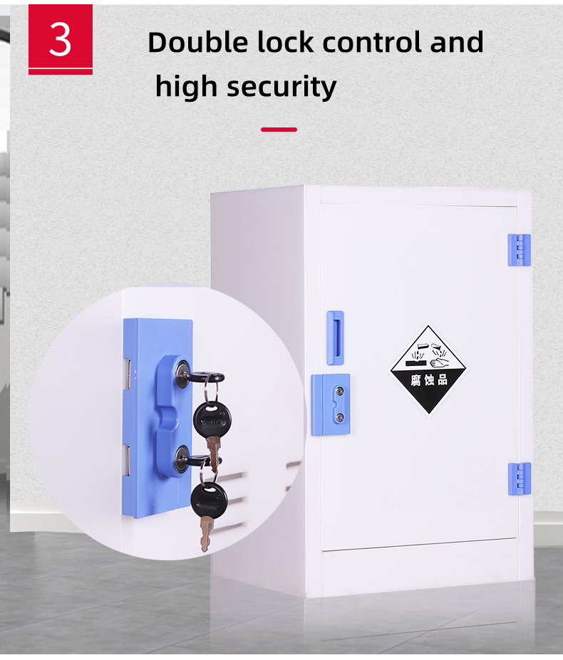 MB-PPC90G Laboratory PP Acid Base Medicine Cabinet  Pp Exhaust Medicine Cabinet Metal Safety Chemicals Storage Cabinet