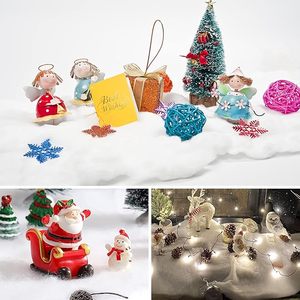 Christmas Snow Blanket Roll 15.7 X 59 Inch Fake Snow Blanket for Christmas Village Table Runner <strong>Winter</strong> <strong>Decoration</strong> - Product Image 4