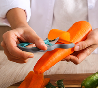 Éplucheur de légumes manuel multicolore TD1, gadgets de cuisine, ensemble de 3 éplucheurs en Y, éplucheur de fruits, pommes, pommes de terre pour légumes
