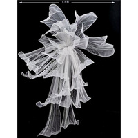 Décor floral géant en mousseline de soie et polyester pour mariage, grandes fleurs, toile de fond, présentoirs de vitrine plissés faits à la main