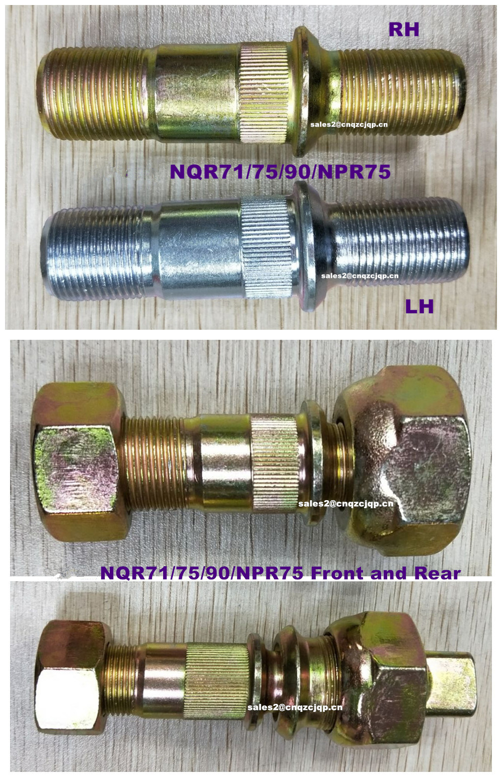 Wheel Bolt Truck Rear Stud with Nuts 8970815841 for Isuzu