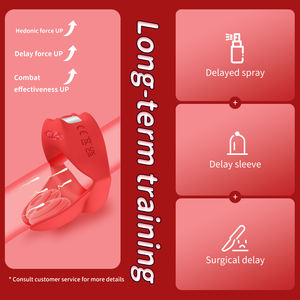 Silikon-<span class=keywords><strong>Massage</strong></span>-Vibrator für Herren / Hahnenkamm-Ring Sexspielzeug für Erwachsene / Magnetisches Aufladen / Fernbedienung - Product Image 3