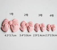 Nouveaux breloques en résine, mini nœuds, grandes tailles, à dos plat, couleurs assorties, pour décoration de fête et accessoires de colle créative DIY