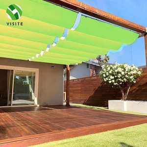 Nuevo Tipo <span class=keywords><strong>de</strong></span> Pérgola Exterior Telescópica con Toldo Ondulado, Gazebo <span class=keywords><strong>de</strong></span> Jardín, Toldo Retráctil para Piscina, Vela <span class=keywords><strong>de</strong></span> Sombra con Cuerda <span class=keywords><strong>de</strong></span> Alambre y <span class=keywords><strong>Ojo</strong></span> <span class=keywords><strong>de</strong></span> Fijación - Product Image 1