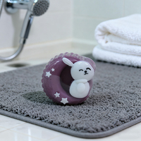 Savon en barre antiseptique bio fait main pour enfants en forme de lapin violet OEM ODM |   Savon de bain doux en gros, directement de l'usine, avec boîte cadeau