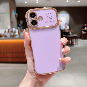 New Wave Heart Design Luxury TPU Phone <b>Cover</b> Girly Universal Camera <b>Protector</b> Shockproof Phone Cases for iphone 15 Pro Max - Product Image 3