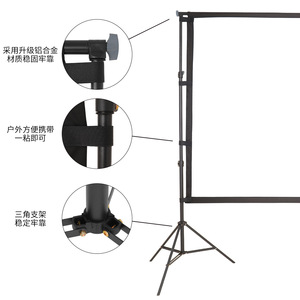 Outdoor <b>Projector</b> <b>Screen</b> Stand 2m x 2.3m <b>Portable</b> Metal Frame for Photography Camping Home Use - Product Image 2
