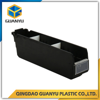 Bacs de rangement en plastique robustes multicolores, durables et recyclables pour l'organisation des entrepôts et le stockage d'outils de quincaillerie