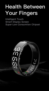 Bague connectée T9 avec écran pour la santé et le suivi d'activité des couples – Design élégant, surveillance avancée de la santé - Product Image 4