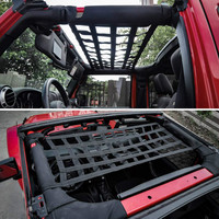 Jeep Gladiator JT & Wrangler Compatible Toit de voiture Filet de cargaison Hamac Type de plafond Filet de cargaison