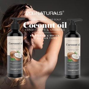 Set di Shampoo e Balsamo all'Olio di Cocco Nutriente e Ammorbidente <span class=keywords><strong>per</strong></span> Tutti i Tipi di <span class=keywords><strong>Capelli</strong></span>, Trattamento Naturale e Salutare <span class=keywords><strong>per</strong></span> <span class=keywords><strong>Capelli</strong></span> a Marchio Privato - Product Image 2