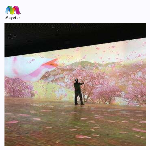 360 Degree Immersive Projection for Artwork Dining Room AR Interactive Projector Laser Projector