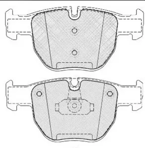 高性能工場自動車部品ブレーキパッドOEMディスクD992/wva 23397/23398/23399ランドローバー用フロントアクスルブレーキ