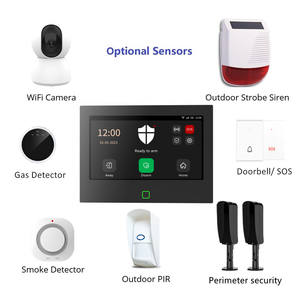 Dispositivo de Alarma Antirrobo Inalámbrico y Cableado Tuya con WiFi+4G, Batería LDA de 5000 mAh, Pantalla de 7 Pulgadas, Sistema de Alarma de Seguridad Inteligente con Sirena Integrada - Product Image 6