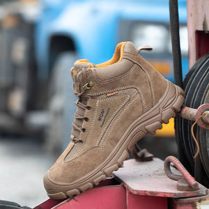 أحذية سلامة MGN 2205 بمقدمة فولاذية وجلد قابل للتنفس للرجال، مناسبة للصناعة والبناء والتعدين، أحذية وظيفية للسلامة والأمان - Product Image 6