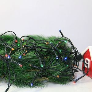 ไฟประดับตกแต่งคริสต์มาสแบบใหม่ ใช้น้ำเป็นตัวกระตุ้น 100 หลอด ไฟ LED หลากสี สำหรับตกแต่งภายนอกอาคาร ไฟคริสต์มาส ไฟประดับ - Product Image 4