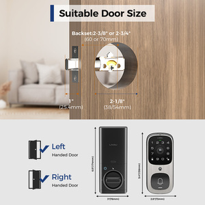 Arpha Al502 Tuya Kẽm Hợp Kim IP65 Không Thấm Nước Máy Ảnh Thông Minh Chốt Cửa Mật Khẩu Chìa Khóa Vân Tay Wifi Tầm Nhìn Ban Đêm Phía Trước Cửa Khóa - Product Image 3