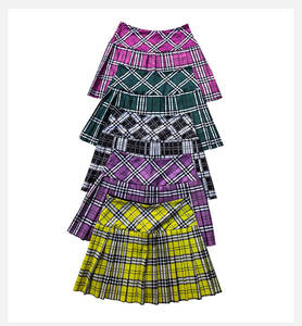 Оптовая продажа: Женская летняя спортивная одежда для активного отдыха, теннисная юбка-шорты из стрейч-спандекса/хлопка с плиссировкой и клетчатым узором - Product Image 6