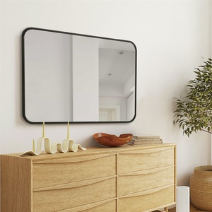 Espejo Rectangular de Pared con Marco Negro de Aleación de Aluminio de 24x36 Pulgadas para Baño, Decoración de Hotel - Product Image 3