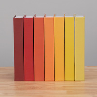 Arc-en-ciel couleur unie Prop livres luxe maison boutique vitrine décoration papier cartonné salon faux maison livre décor