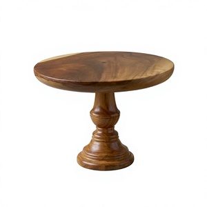 Wooden Eco-Friendly Multi-Layer <b>Cake</b> Stand Handmade Rustic Dessert Display Holder Three <b>Tier</b> Pedestal Dishwasher Safe for Home - Product Image 2
