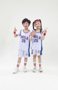 Snel drogende, ademende kinderbasketbalshirts, basketbaluniformen, hot press, Traes Joeles, Thaise kwaliteit, groothandel, korte mouwen - Product Image 6