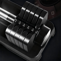Ensemble d'haltères réglables pour la musculation, acier de haute qualité, antidérapant, portable, durable, équipement de musculation personnalisé, vente en gros