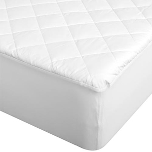 Cotton Bedding Quilted Fitted Mattress Pad (<strong>double</strong> Bed) - Mattress Cover Stretches up to 16 Inches Deep - Mattress <strong>Topper</strong> - Product Image 2