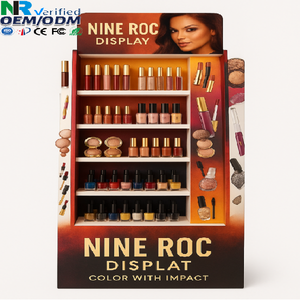 Thâm Quyến <span class=keywords><strong>Tinya</strong></span> Bốn Kệ Acrylic Có Thể Khóa Hiển Thị Stand Pop Hiển Thị Làm Việc Tấm Kim Loại Hiển Thị-Stand-For-Mỹ Phẩm - Product Image 1