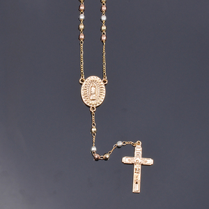 Beverly <span class=keywords><strong>Rosario</strong></span> Joyería religiosa <span class=keywords><strong>14K</strong></span> Chapado en <span class=keywords><strong>oro</strong></span> Virgen María 4m <span class=keywords><strong>Rosario</strong></span> Cruz Borlas Collar <span class=keywords><strong>para</strong></span> <span class=keywords><strong>mujer</strong></span> - Product Image 3