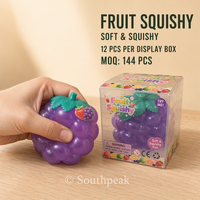 Jouet Squishy Fruit Southpeak – Jouet Anti-stress Doux au Toucher, Formes de Fruits Réalistes, Boîte Individuelle, Vente en Gros pour Présentation