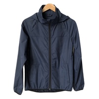 Cortavientos de secado rápido ligero de diseño personalizado para hombre, ropa deportiva, chaqueta a prueba de viento con cuello levantado