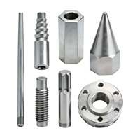 Pièces mécaniques de haute précision pour tours et fraiseuses CNC, en acier inoxydable 304 316, comprenant un arbre fileté et un bloc creux hexagonal