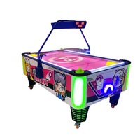 Máquina de juego de precio de mesa de hockey de aire de estrella de lujo eléctrica de 7 pies y 8 pies atómica para niños y adultos que funciona con monedas para interiores