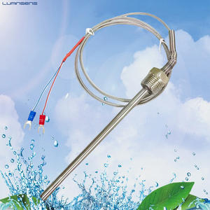 أداة PT100 + K قياس درجة الحرارة مستشعر درجة الحرارة مسبار المقاومة الحرارية Rtd مسبار درجة الحرارة - Product Image 1