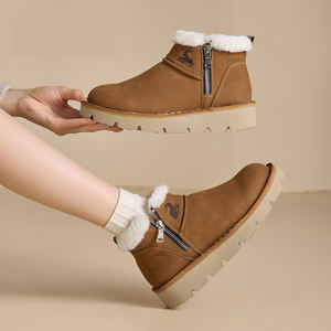 <span class=keywords><strong>Stivali</strong></span> da Neve <span class=keywords><strong>Invernali</strong></span> da <span class=keywords><strong>Donna</strong></span> in Pelle Bovina con Fodera in Peluche Corto e Suola in Schiuma Rinforzata - Product Image 6