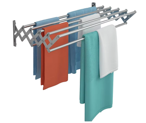 NOUVEAU <span class=keywords><strong>Séchoir</strong></span> mural pliable 60-120cm en acier inoxydable <span class=keywords><strong>Séchoir</strong></span> <span class=keywords><strong>à</strong></span> serviettes pour <span class=keywords><strong>tour</strong></span> de salle de bain - Product Image 4