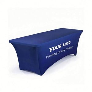 One-Piece Stretch Tablecloth with Heat Transfer Color Printing for Exhibition Promotion or Advertising <b>Table</b> Covers - Product Image 2