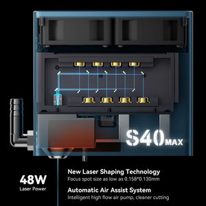 Graveur laser SCULPFUN S40 Max 40W haute précision, prend en charge le papier, le caoutchouc, le MDF, machine de <span class=keywords><strong>gravure</strong></span> à diode pour découpe de bois DIY - Product Image 2