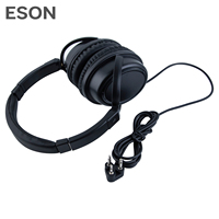 Casque ESON OEM Casque d'avion avec réduction du bruit Casque de compagnie aérienne à triple prise Casque sur l'oreille pour les voyages