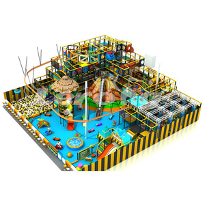 Équipement de terrain de jeux intérieur commercial : Parcours de cordes pour enfants, labyrinthe intérieur de jeux souples, filets d'<span class=keywords><strong>escalade</strong></span> avec toboggan géant en <span class=keywords><strong>corde</strong></span> pour la vente - Product Image 5